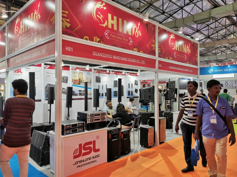 JSL茄子短视频污音响出席印度孟买PALM Expo India 2019